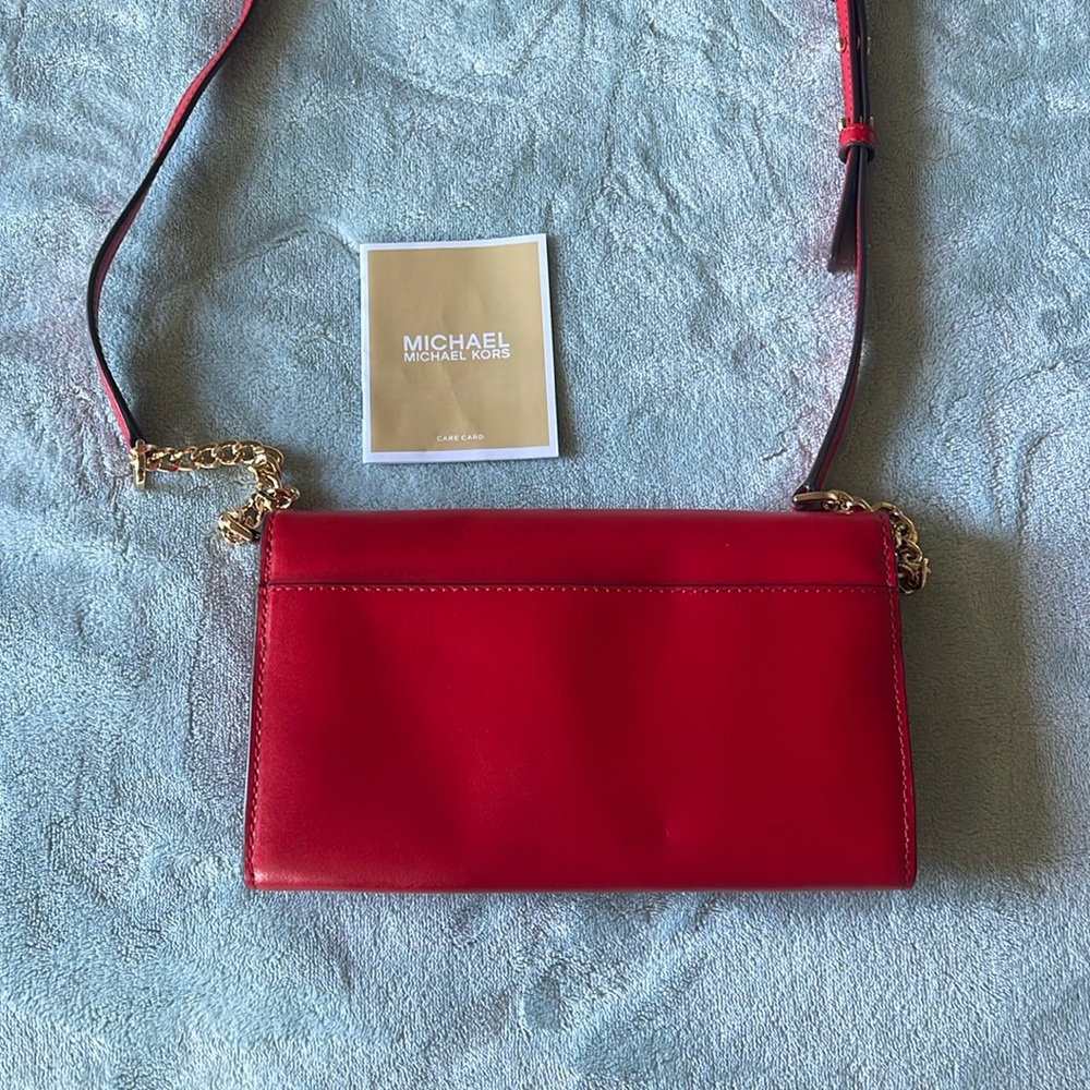 Red Michael Kors Crossbody Bag
